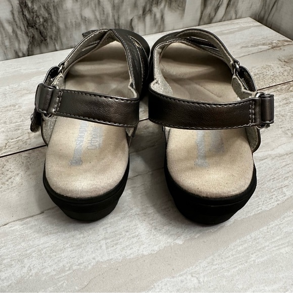 Grasshopper Ortholite Leah II Silver Gray Strap Sandal Women Sz  8.5 Orthopedic - Picture 2 of 15
